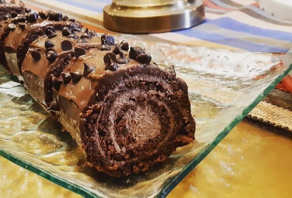 Cadbury Swiss Roll, sliced, from Ganache It